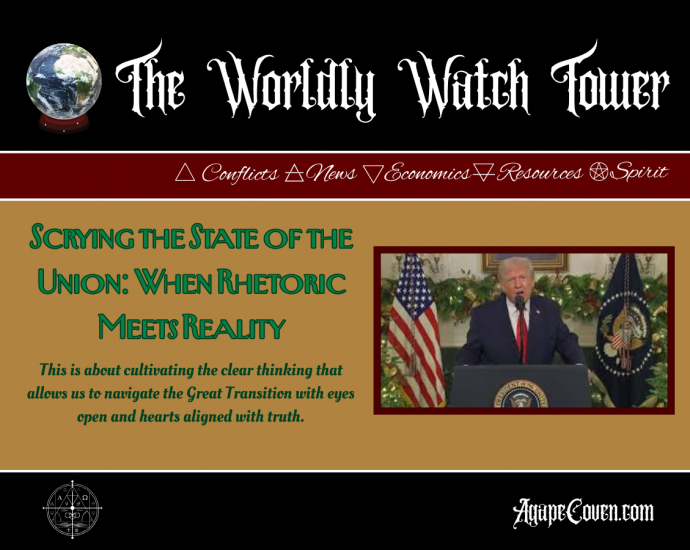 Scrying the State of the Union: When Rhetoric Meets Reality