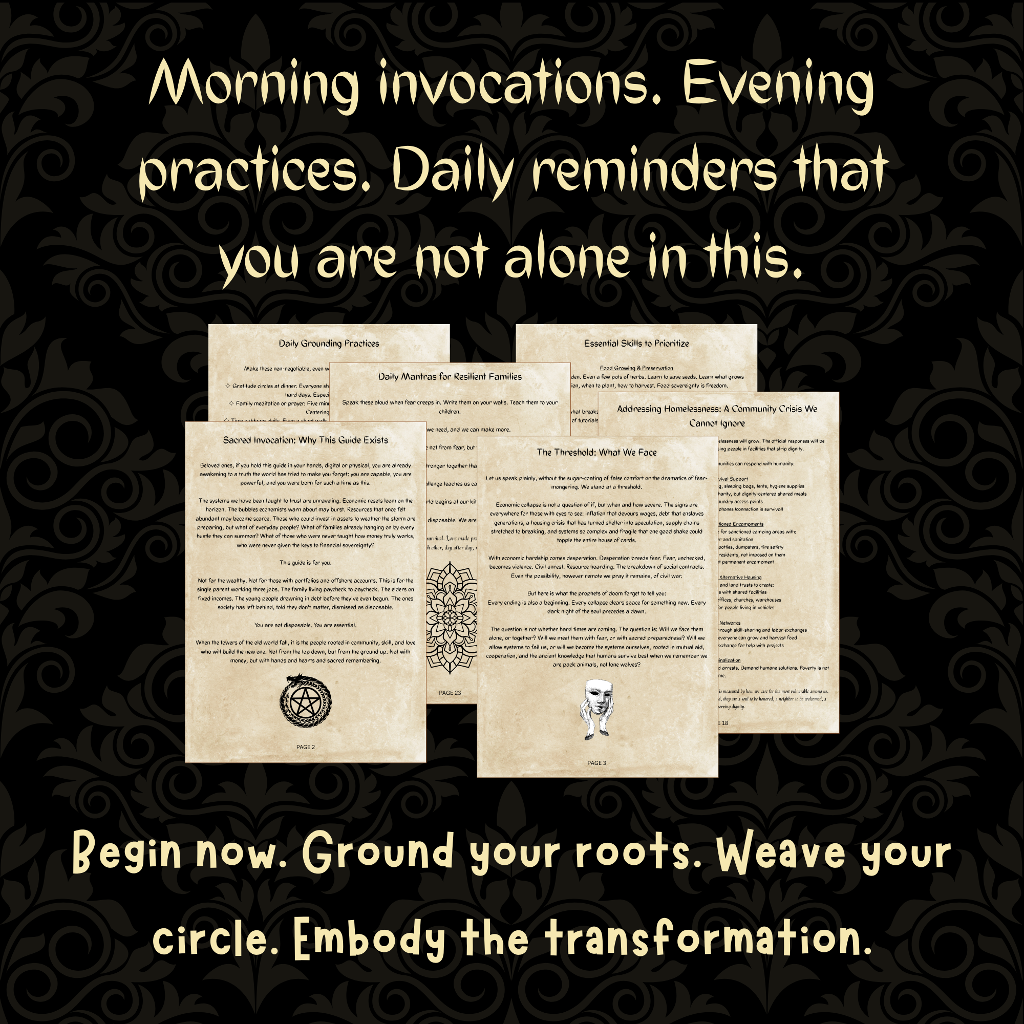 Sacred Resilience Grimoire Economic Collapse Preparation Guide