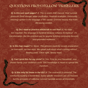 Sacred Resilience Grimoire Economic Collapse Preparation Guide